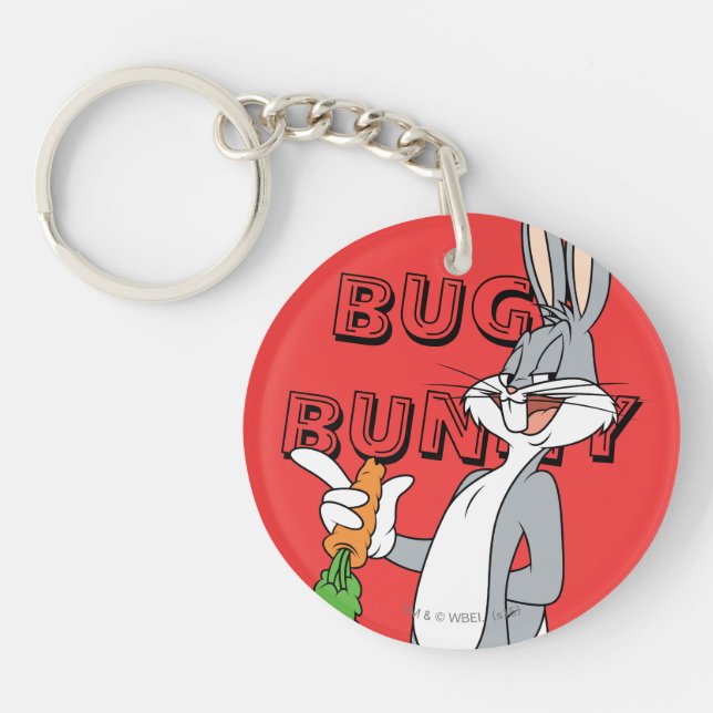 BUGS BUNNY™ With Carrot Keychain (Front)