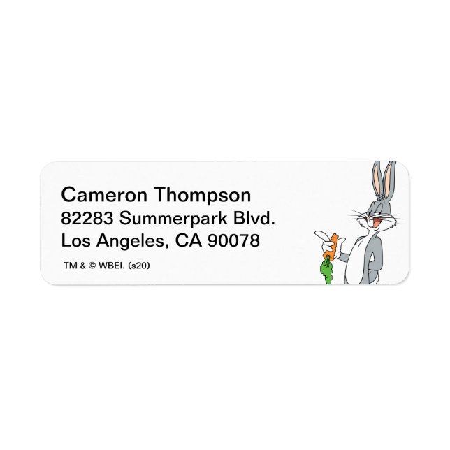BUGS BUNNY™ With Carrot Label (Front)