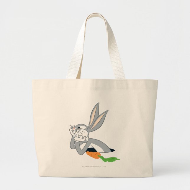 BUGS BUNNY™ with Carrot Large Tote Bag (Front)