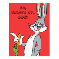 BUGS BUNNY™ With Carrot Postcard