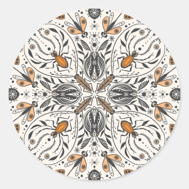 Bugs Classic Round Sticker (Front)