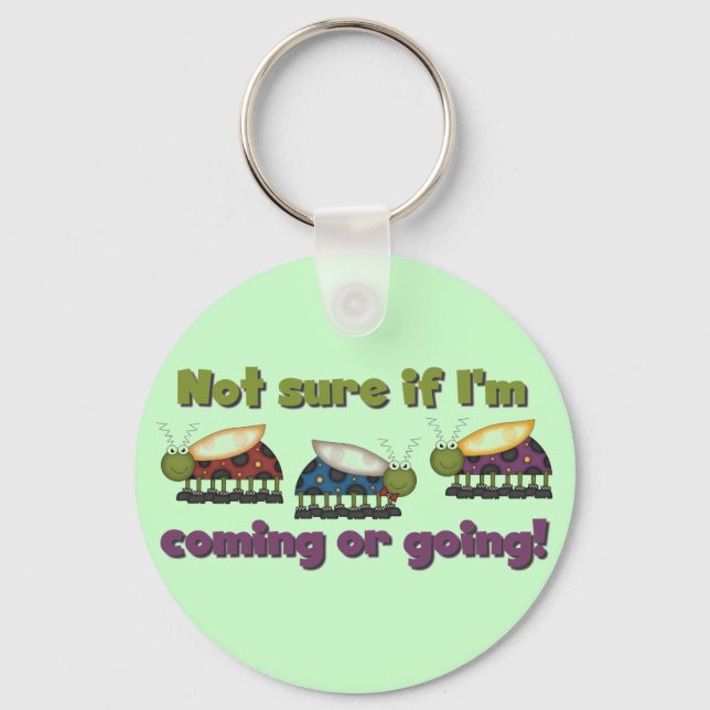 Bugs Coming and Going Tshirts and Gifts Keychain (Front)