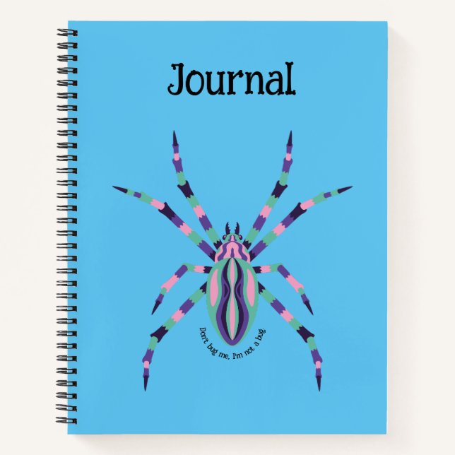 Bugs - Don't Bug Me, I'm Not A Bug, Spider Journal (Front)