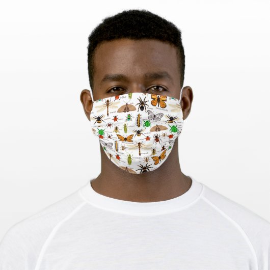 Bugs & Insects Adult Cloth Face Mask (Worn)