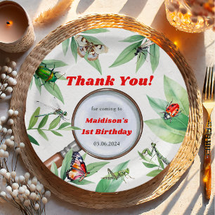 Bugs & Insects Vintage Birthday Party  Paper Plates