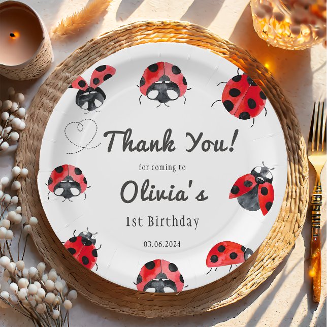 Bugs & Insects Vintage Birthday Party  Paper Plates (Creator Uploaded)