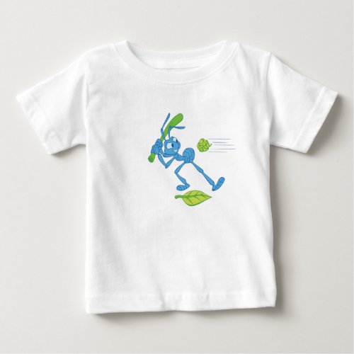 Bugs Life Flik playing baseball swinging bat Baby T_Shirt