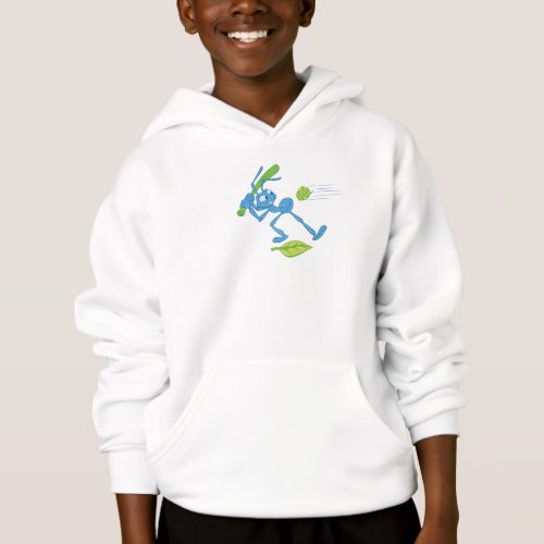 Bugs Life Flik playing baseball swinging bat Hoodie