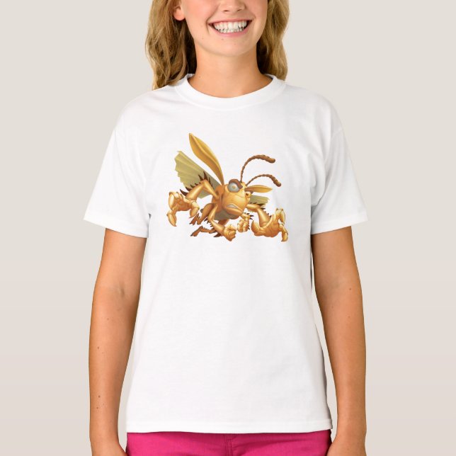 Bug's Life Hopper evil grasshopper flying grabbing T-Shirt (Front)