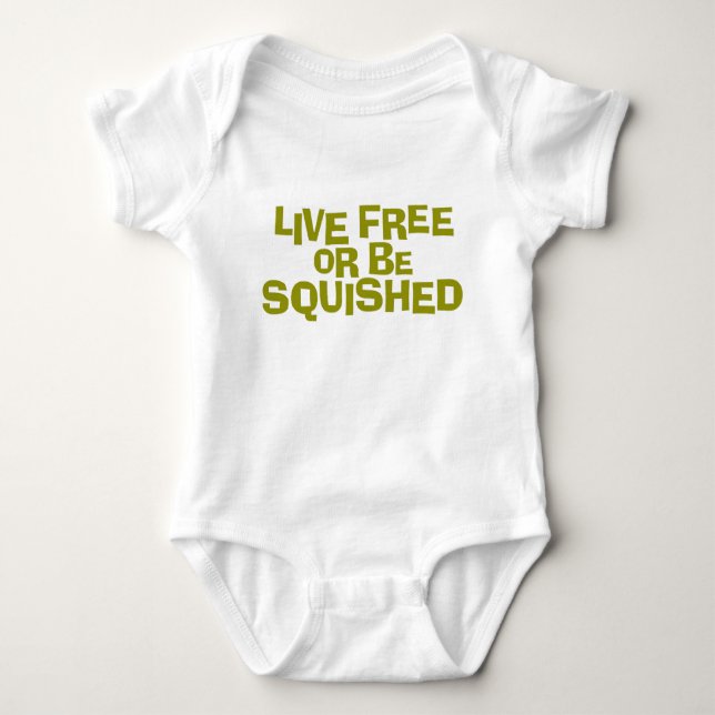Bug's Life "Live Free or Be Squished" Disney Baby Bodysuit (Front)