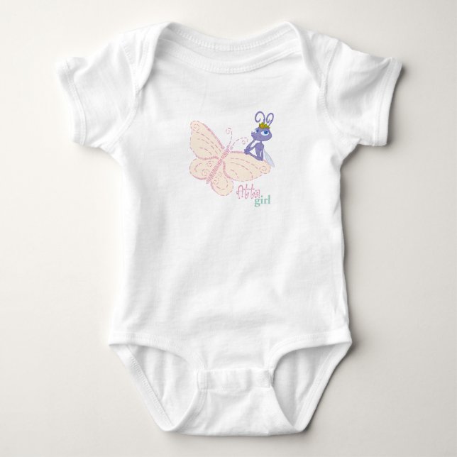 Bug's Life Princess Atta "atta girl" butterfly Baby Bodysuit (Front)