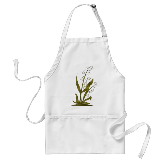 Bugs 'n' Blooms · Lily of the Valley Adult Apron (Front)