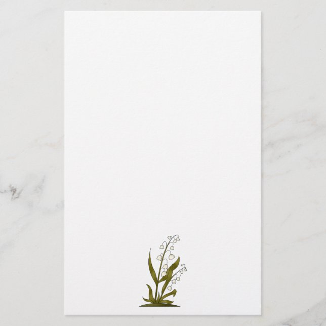 Bugs 'n' Blooms · Lily of the Valley Stationery (Front)