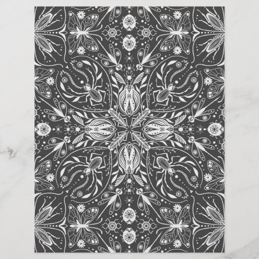 Bugs, off white on black (Front)