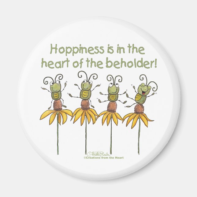 Bugs on Flowers Magnet (Front)