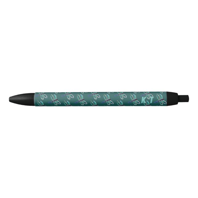 Bugs Turquoise Dragonflies Initialled Pen (Front)