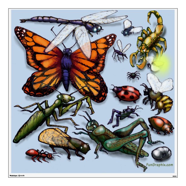 Bugs Wall Decal (Front)