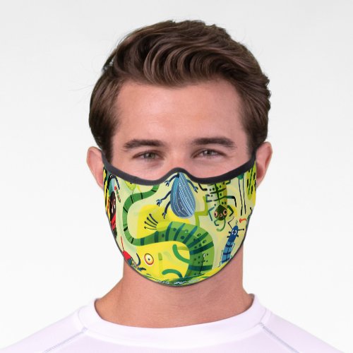 bugs  worms Premium Face Mask