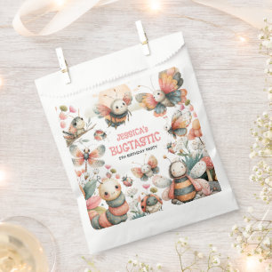 BUGTASTIC Insects Watercolor Bugs Kids' Birthday Favor Bag