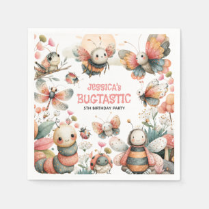BUGTASTIC Insects Whimsical Kids' Birthday Party Napkins