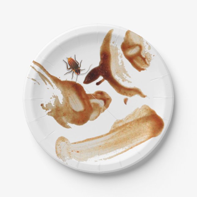 BugZeez™ Icky Sticky Rambling Roaches Paper Plates (Front)