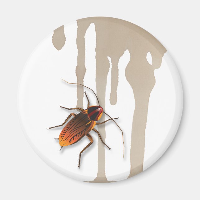 Bugzeez_Icky Sticky Roaches dripping fridge magnet (Front)
