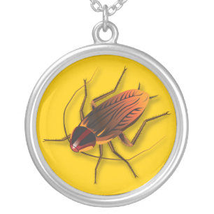Bugzeez™_The Artful Roach necklace charm pendant