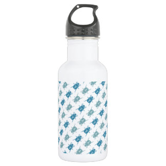 Bugzter - Blue Dung Beetle Run Stainless Steel Water Bottle