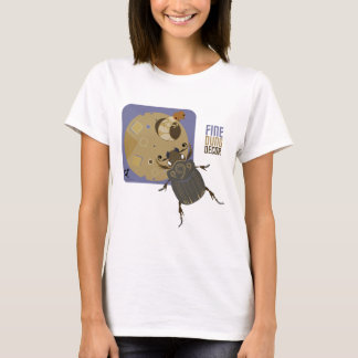Bugzter - Dung Beetle hanging up wall art T-Shirt