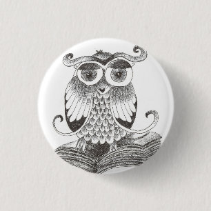 buho - owl button