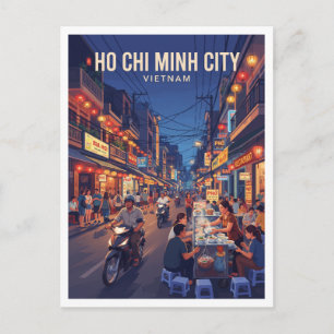 Bùi Viện Walking Street Ho Chi Minh City Vietnam Postcard