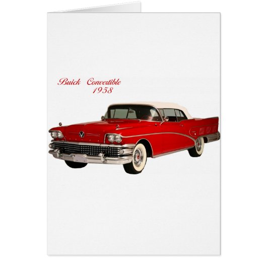 Buick Convertible 1958 Cards (Front)