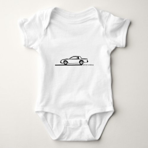 Buick Grand National Black Car Baby Bodysuit