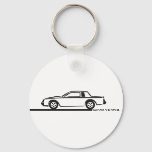 Buick Grand National Black Car Keychain