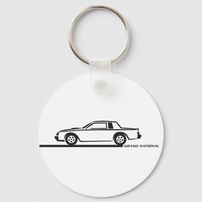 Buick Grand National Black Car Keychain (Front)