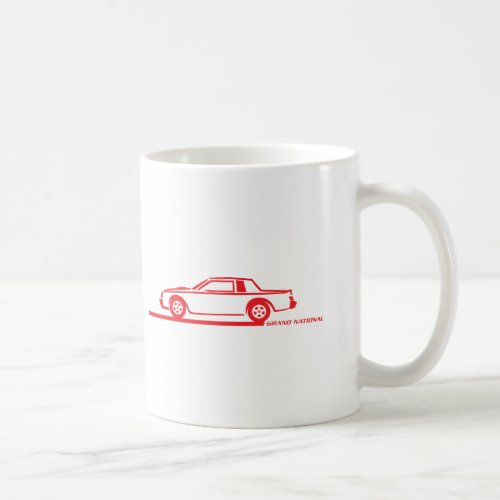 Buick Grand National Red Car Coffee Mug