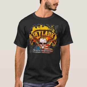Buick Skylark - Burnout Banner Skull -n- Flag T-Shirt