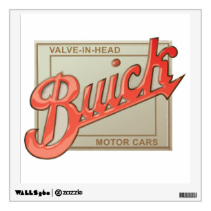 Buick valve in head vintage sign reproduction wall decal