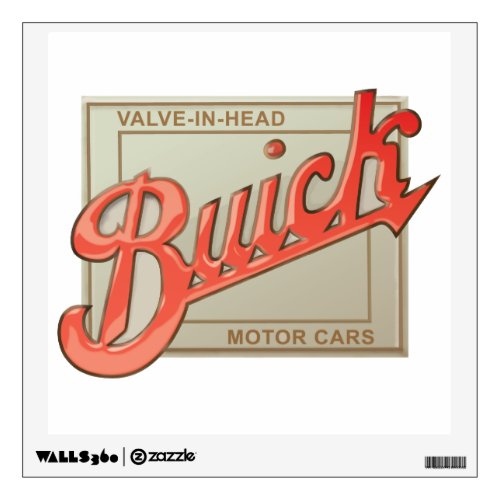 Buick valve in head vintage sign reproduction wall decal