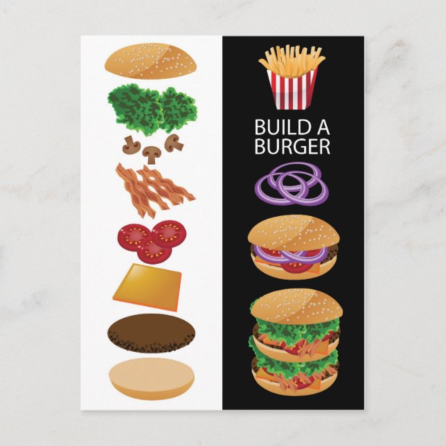 Build A Burger Postcard (Front)
