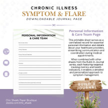 Build-A-Journal Chronic Illness Symptoms & Flares