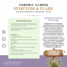 Build-A-Journal Chronic Illness Symptoms & Flares