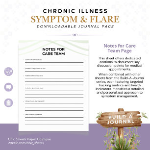 Build-A-Journal Chronic Illness Symptoms & Flares Poster
