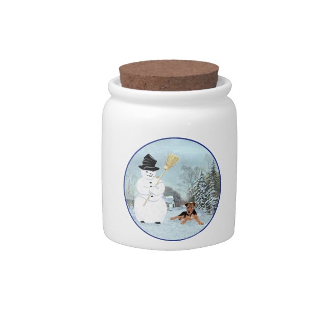 Build a Snowman Candy Jar (Front)