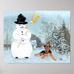 Build a Snowman Poster<br><div class="desc">Wonderful Designs created from my original artwork. Each of my designs is available on all of the Zazzle products. Please scroll to Transfer This Design on the product page and choose your favorite product. You may customize your choice with our Text Tool, as well. There are many marvelous Fonts to...</div>