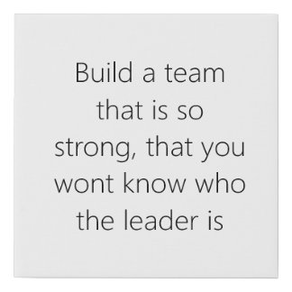 Build A Team Faux Canvas Print