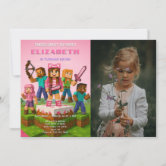 Build, Explore, Celebrate : Craft Birthday Bash Invitation