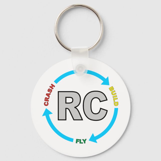 Build Crash Fly RC Keychain (Front)