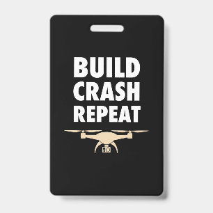 Build Crash Repeat Drone Badge