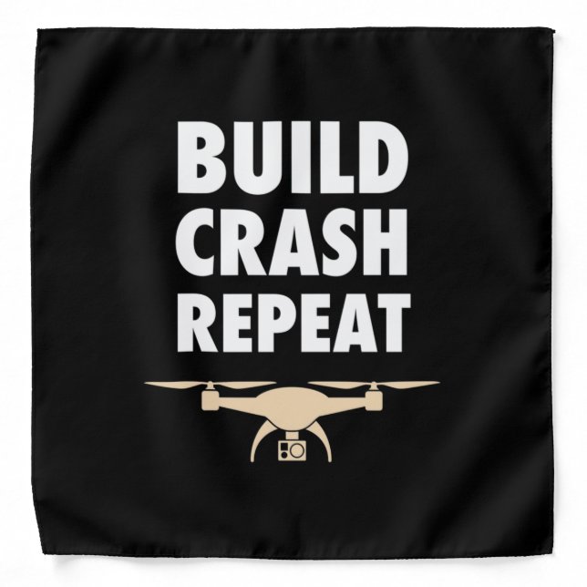 Build Crash Repeat Drone Bandana (Front)